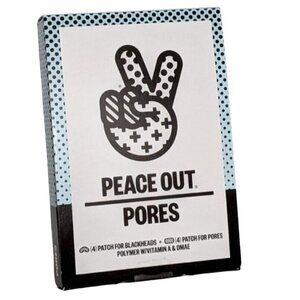 Peace Out Pores Patches for Blackheads and Pores with Vitamin A and DMAE 4 Each
